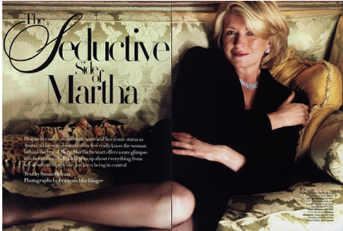 Martha stewart seduces.